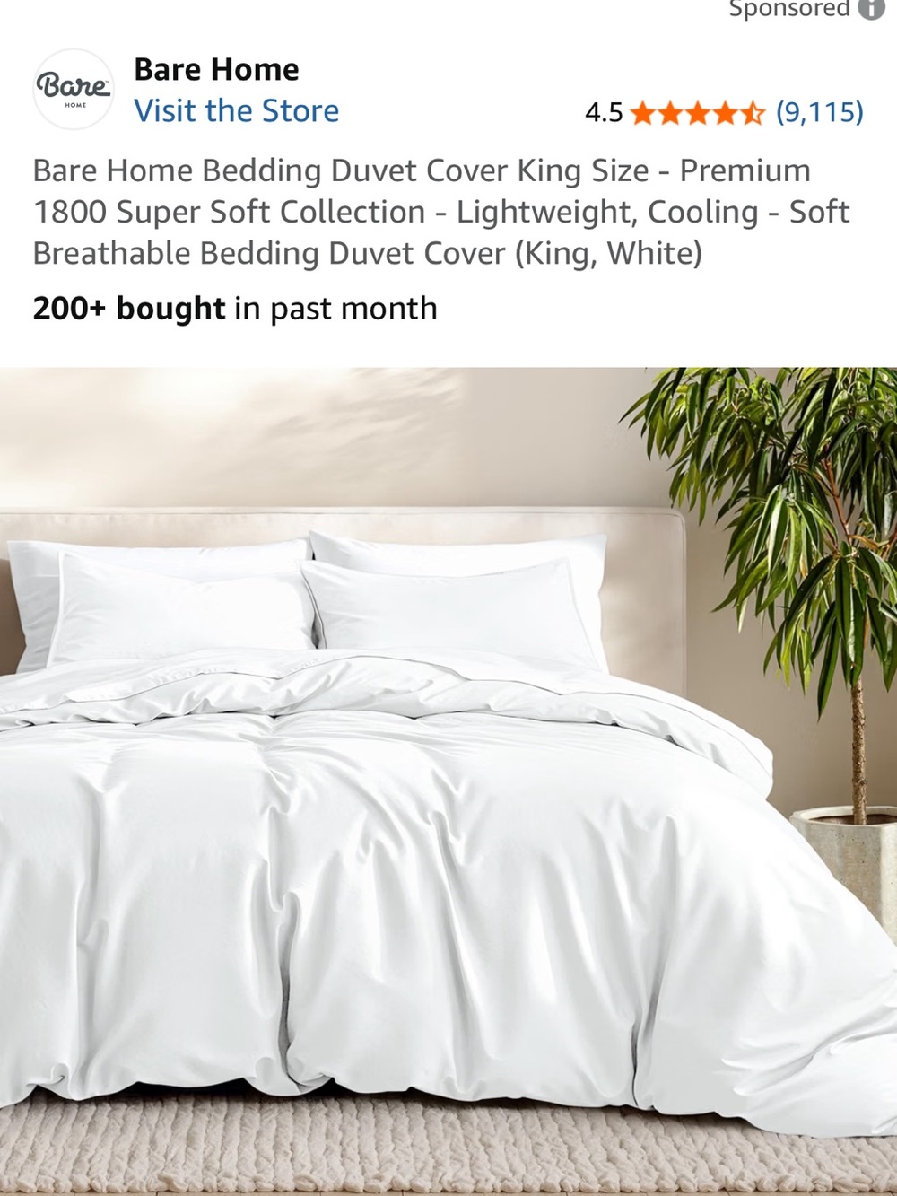 White King Duvet Cover – Soft Breathable Bedding